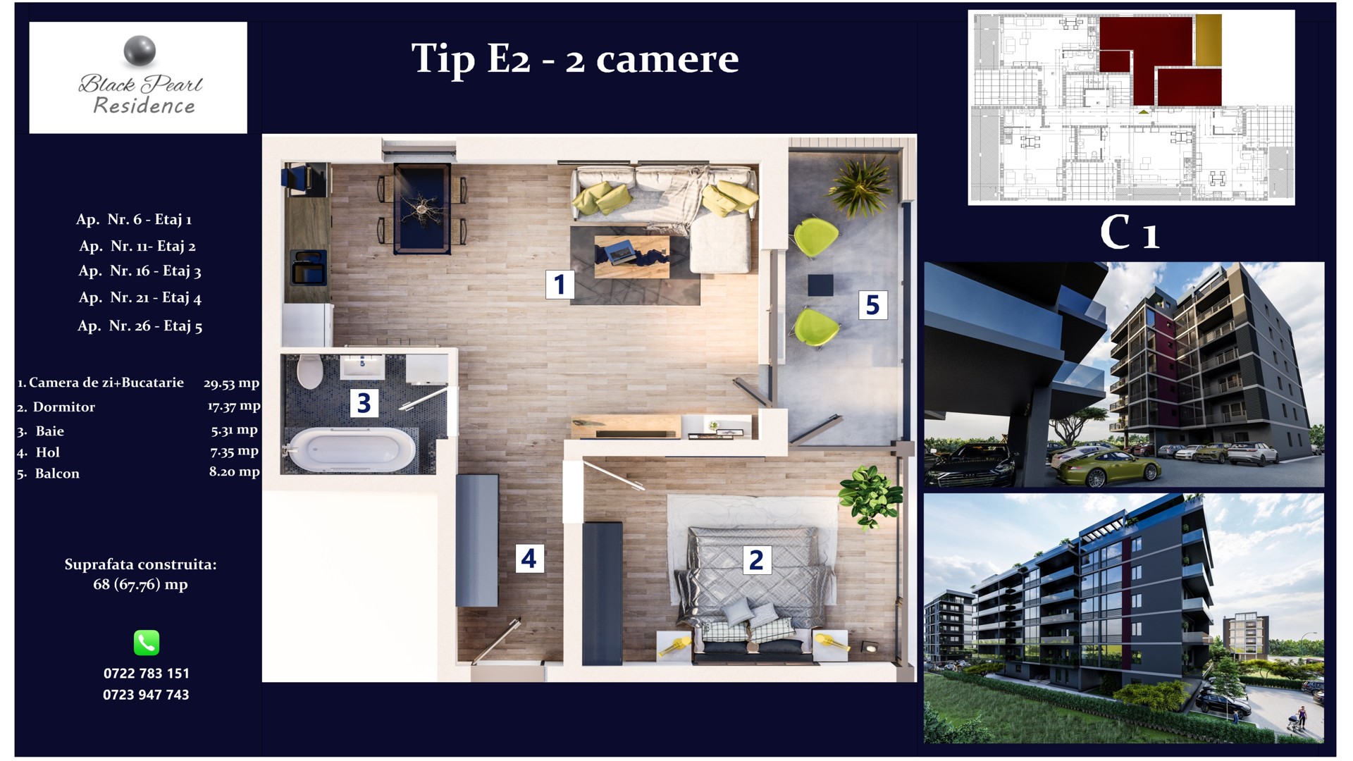 Bloc C1 | Apartamentul E2