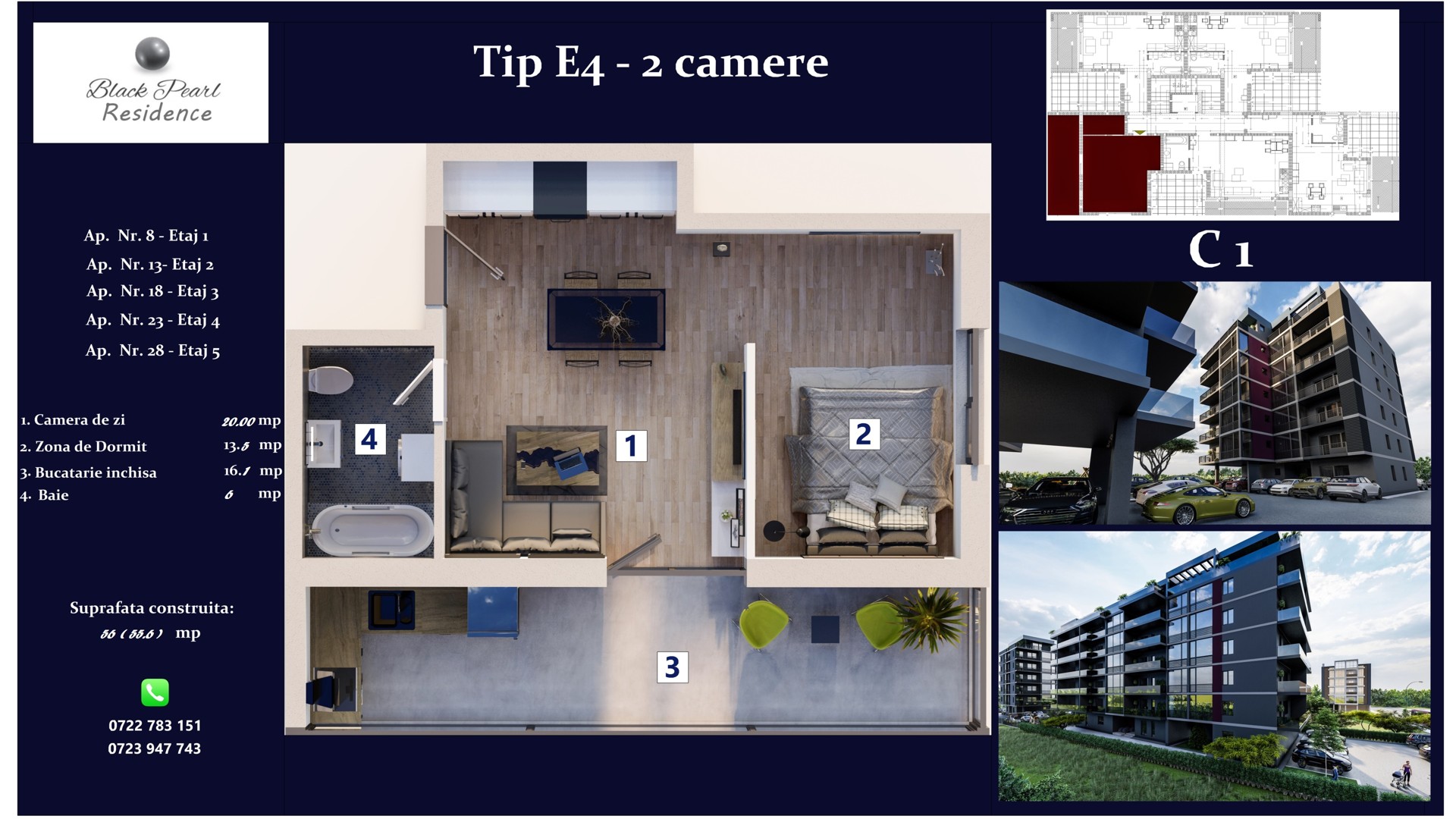 Bloc C1 | Apartamentul E4