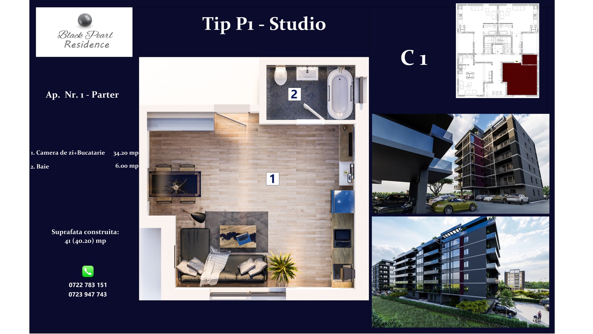 Bloc C1 | Apartamentul S1