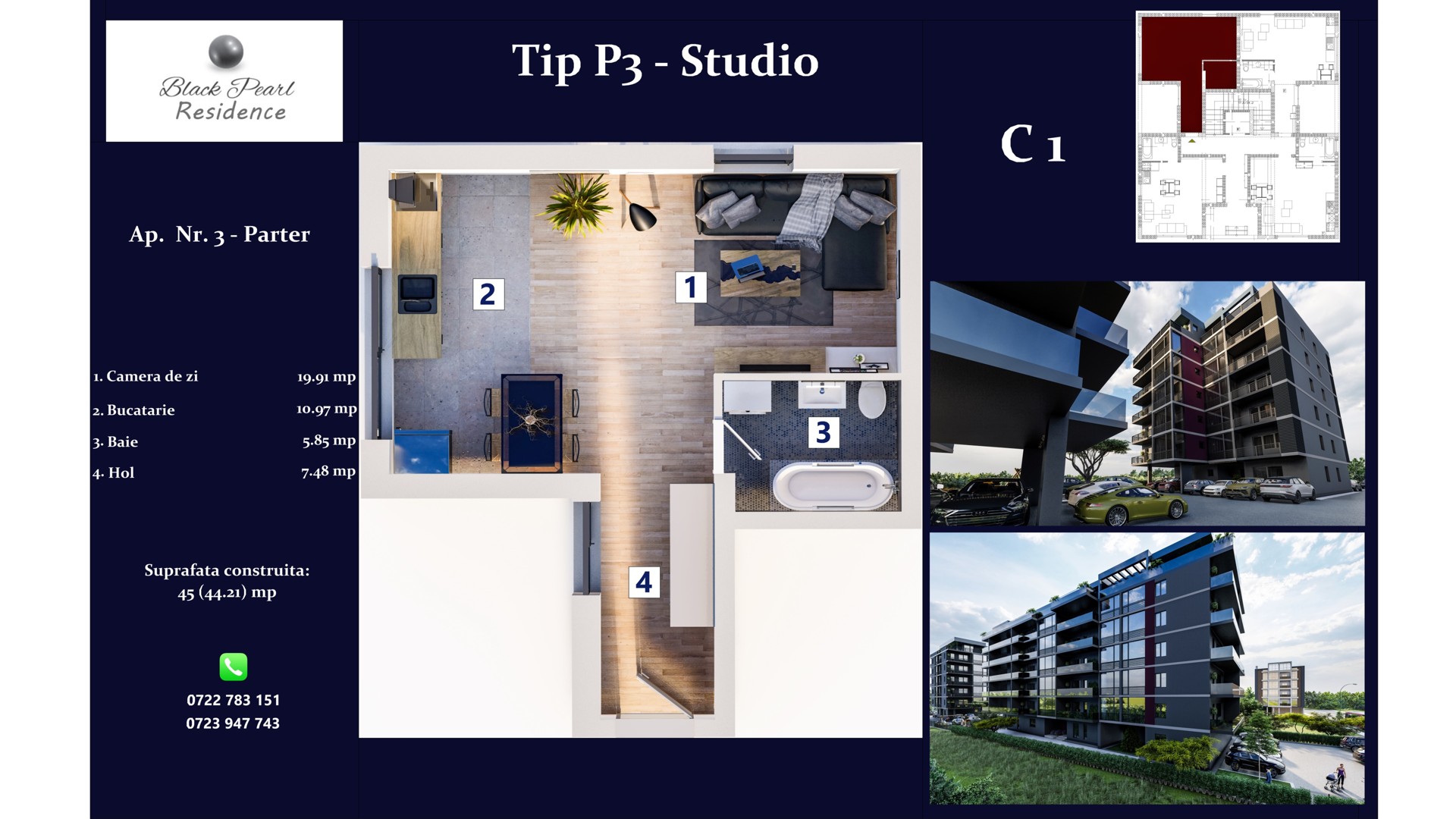 Bloc C1 | Apartamentul S3
