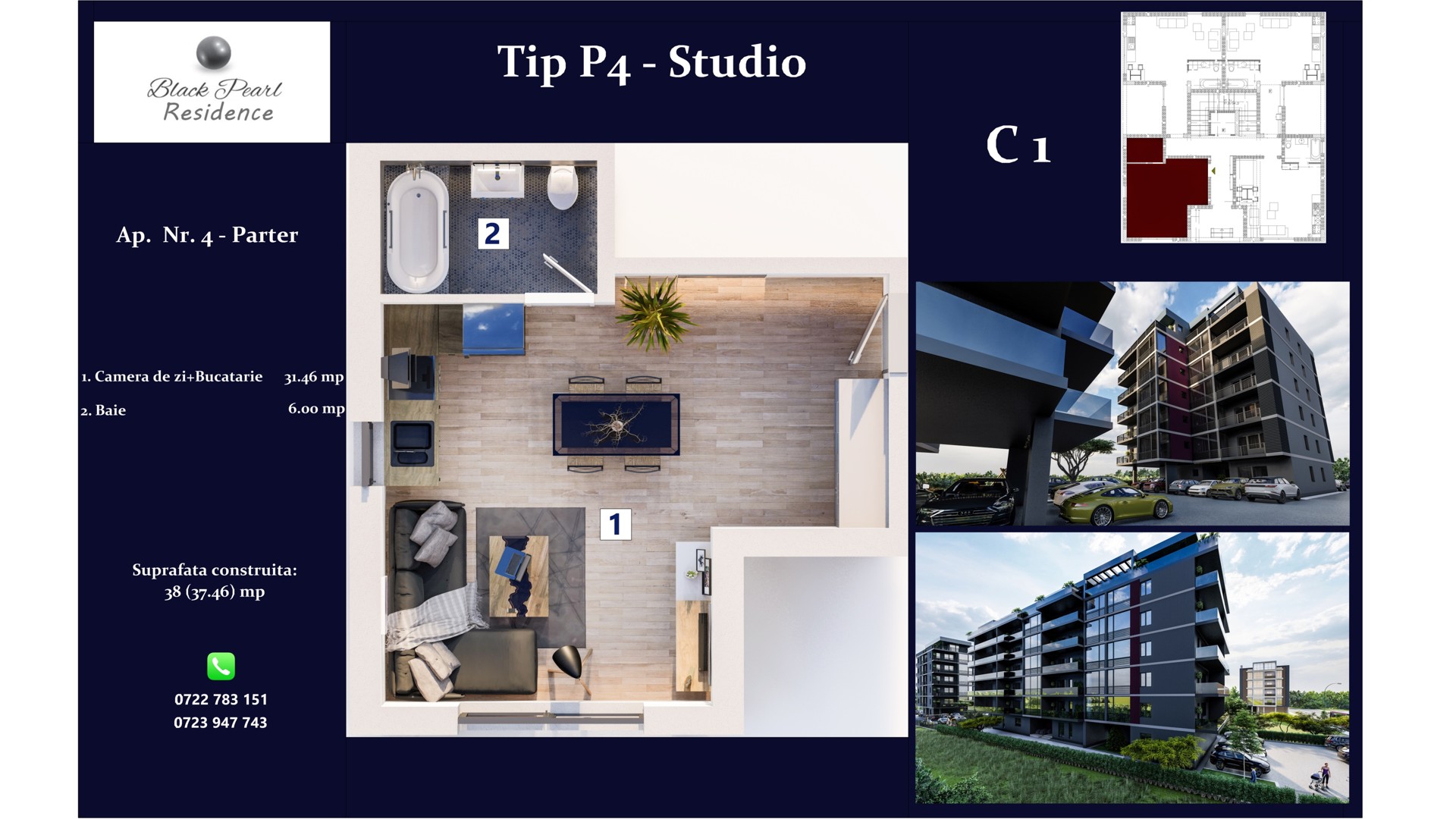 Bloc C1 | Apartamentul S4