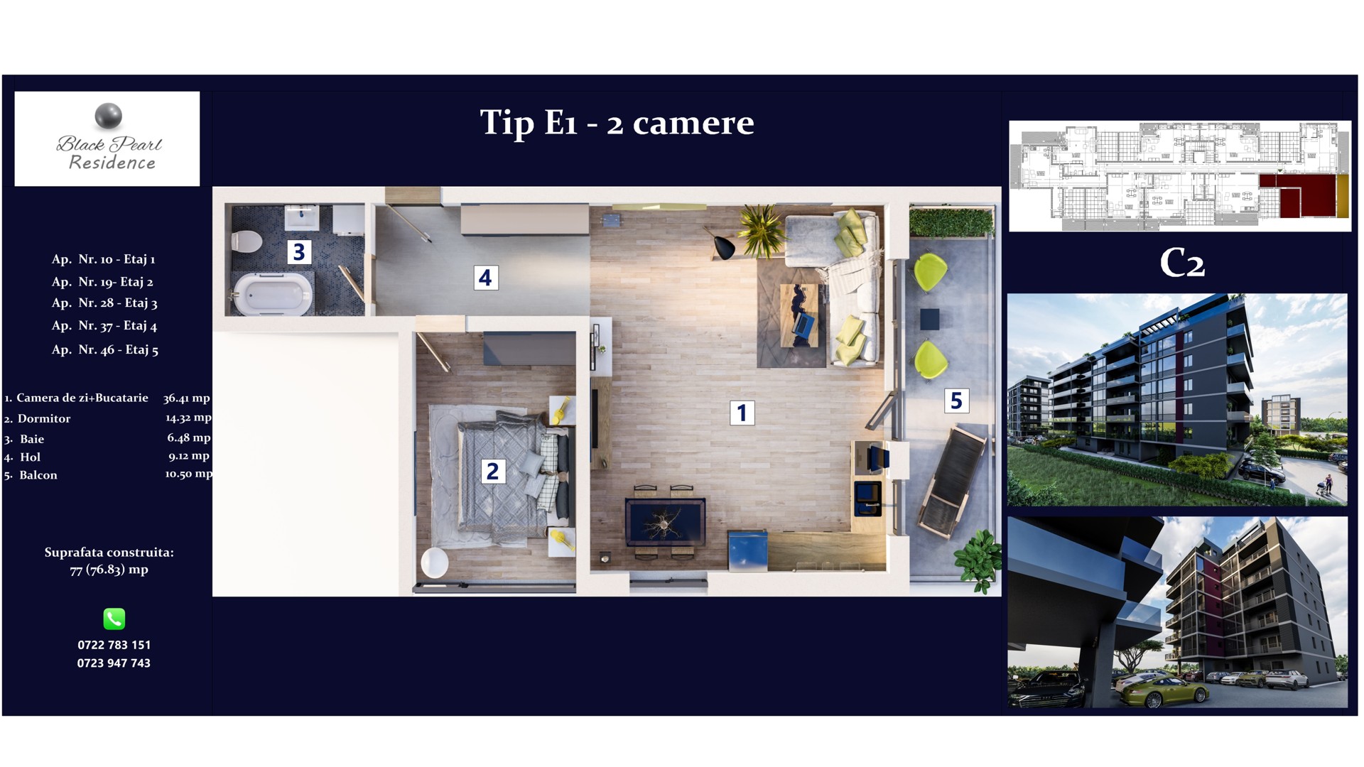 Bloc C2 | Apartamentul E1