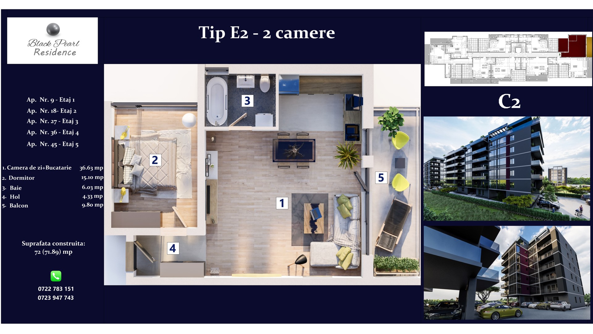 Bloc C2 | Apartamentul E2