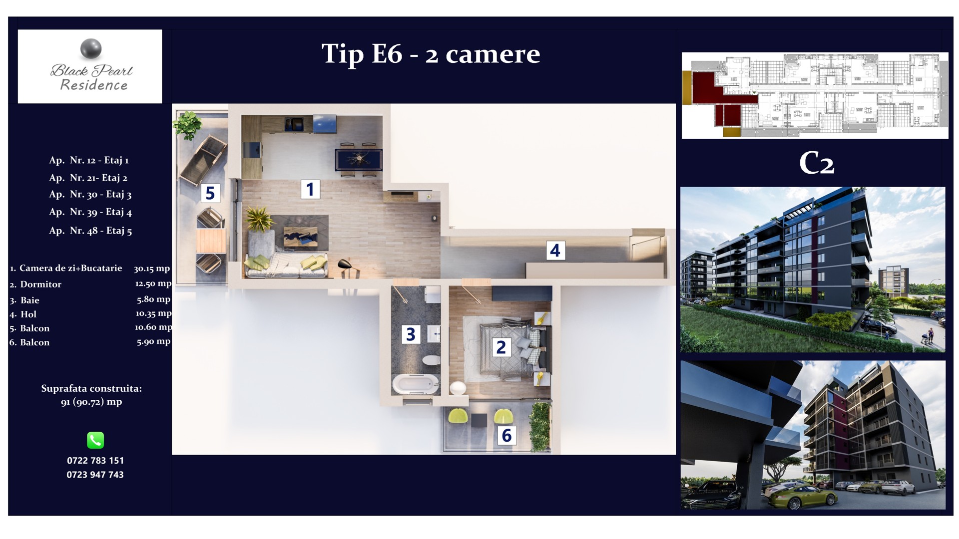 Bloc C2 | Apartamentul E6