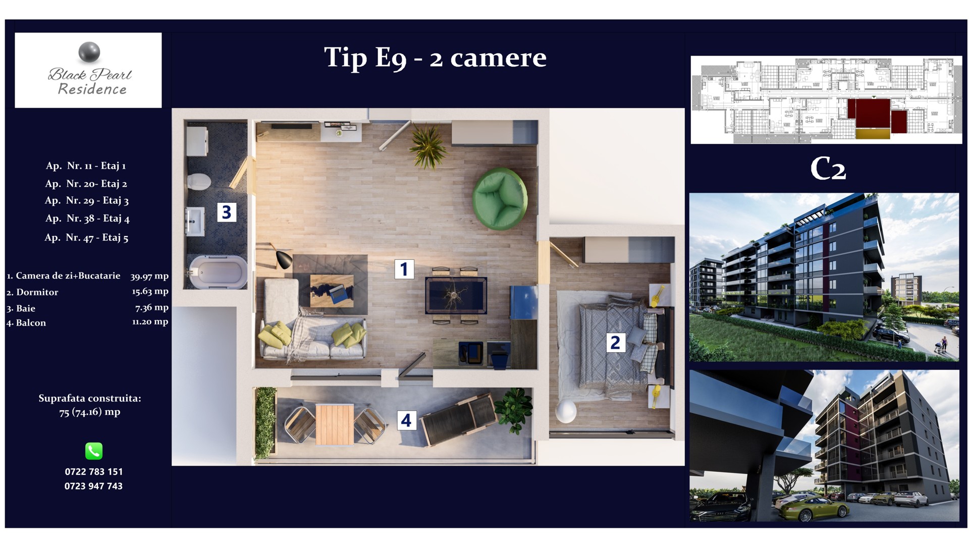 Bloc C2 | Apartamentul E9